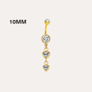 Falling Hearts Bauchnabelpiercing