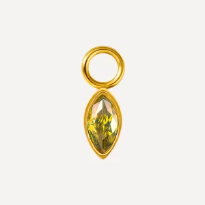 7,5x4mm Green Lake Ohrring-Charm